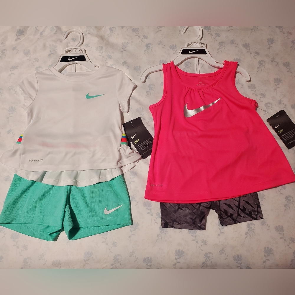 2 Nike Toddler Girls 2 Piece Sets, Various Sizes
